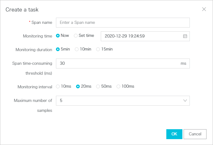 Create a slow request analysis task