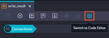 Switch to the code editor