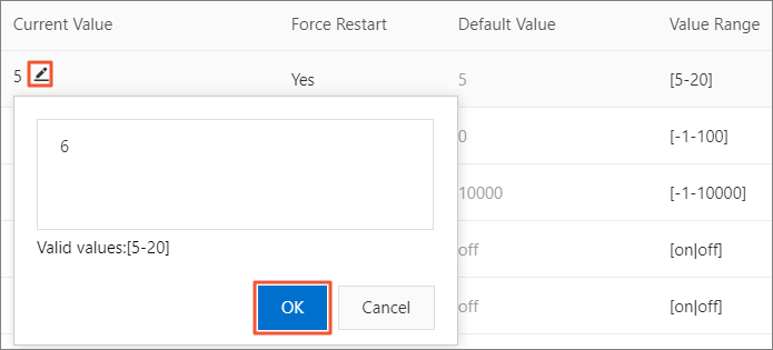 Configure cluster parameters - 1