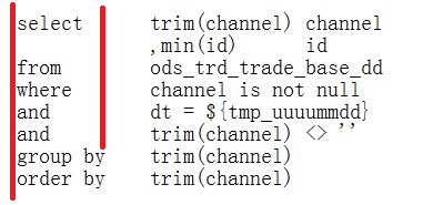 Clause name exceeds two units of indentation