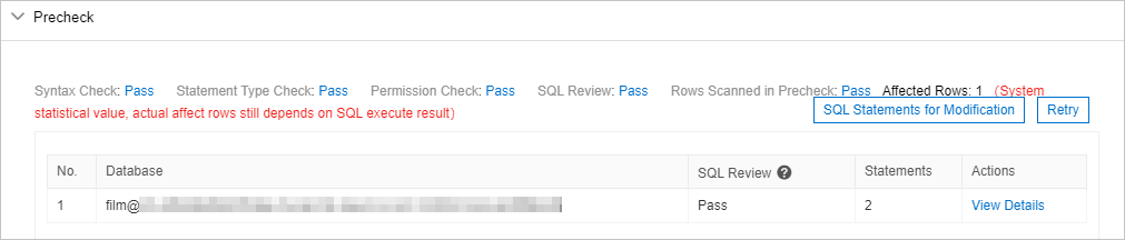 The statements pass the review