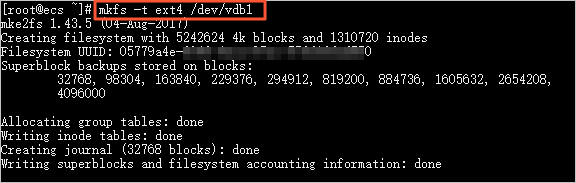 Create a file system
