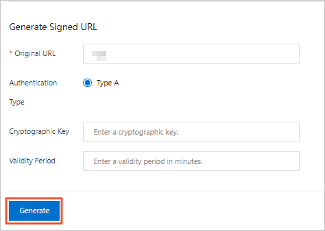Generate authentication