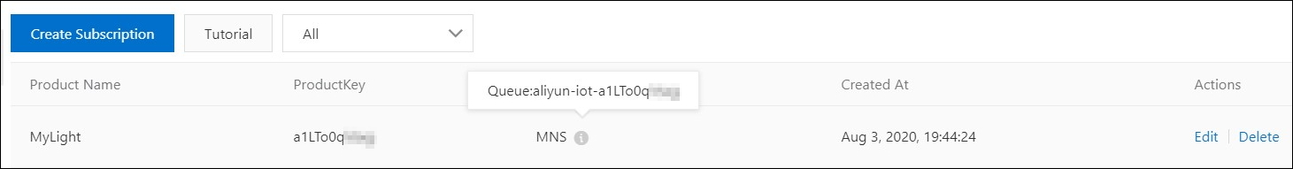 Server-side subscription