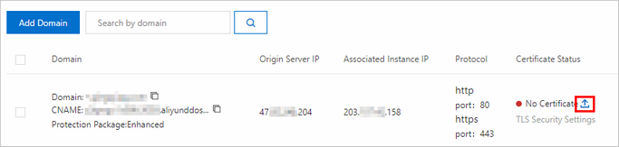 Certificate status
