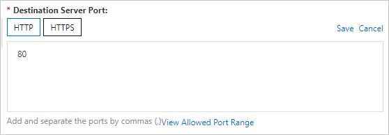 Custom port
