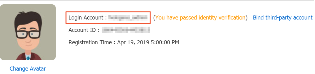 Obtain the logon account