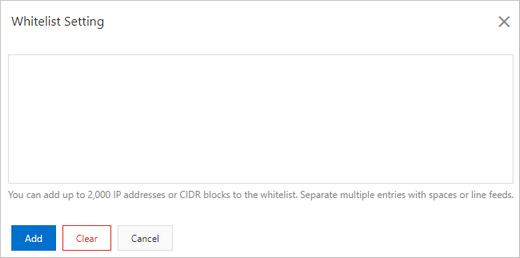 Whitelist Setting