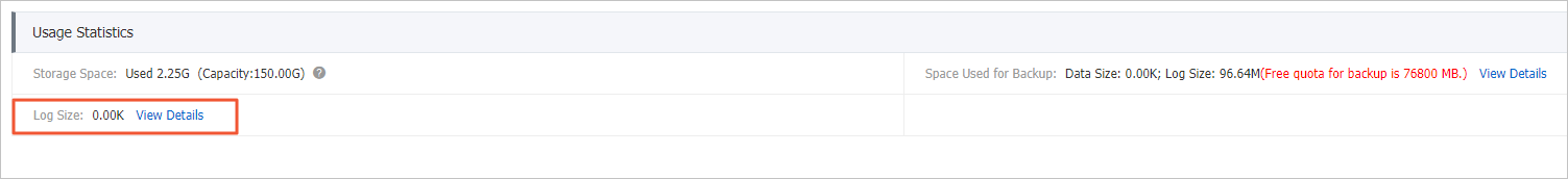 Log Size