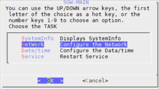 Configure the network