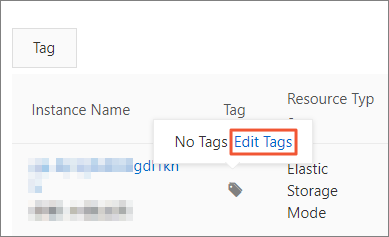 Edit tags