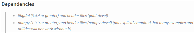 View dependencies