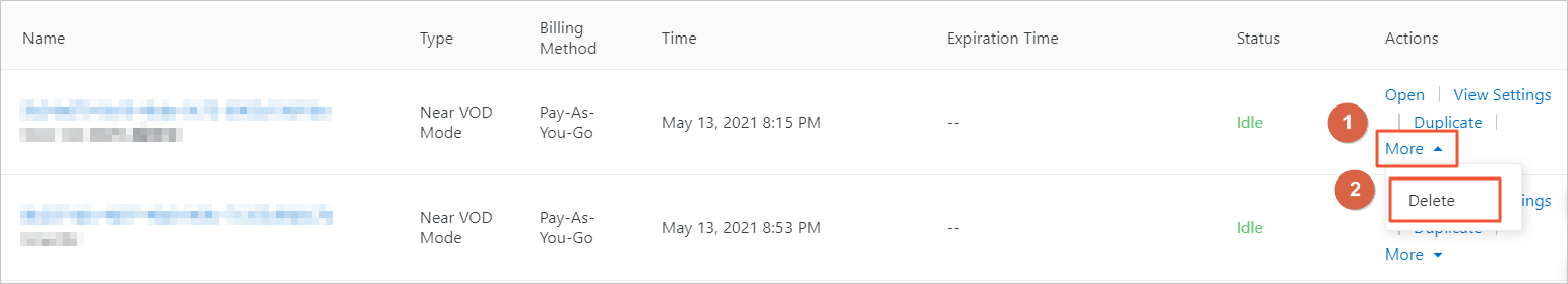 Delete