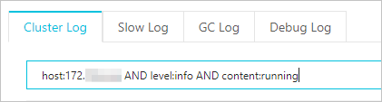 Log query example