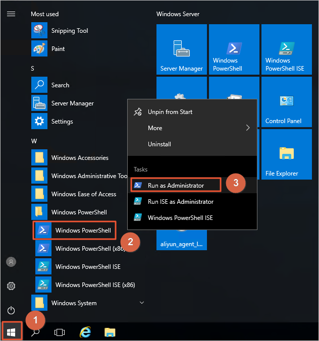Start Powershell