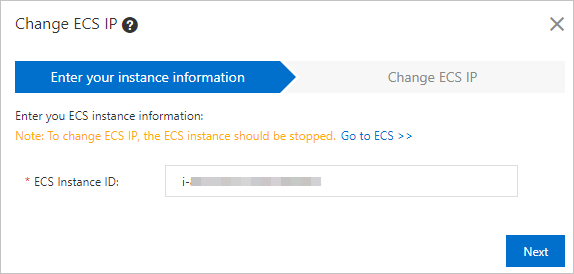 Go to ECS