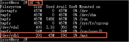 Query the mount result