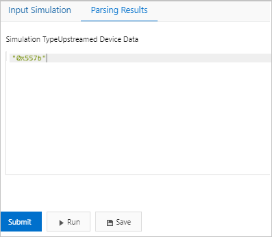 Parsing Results tab