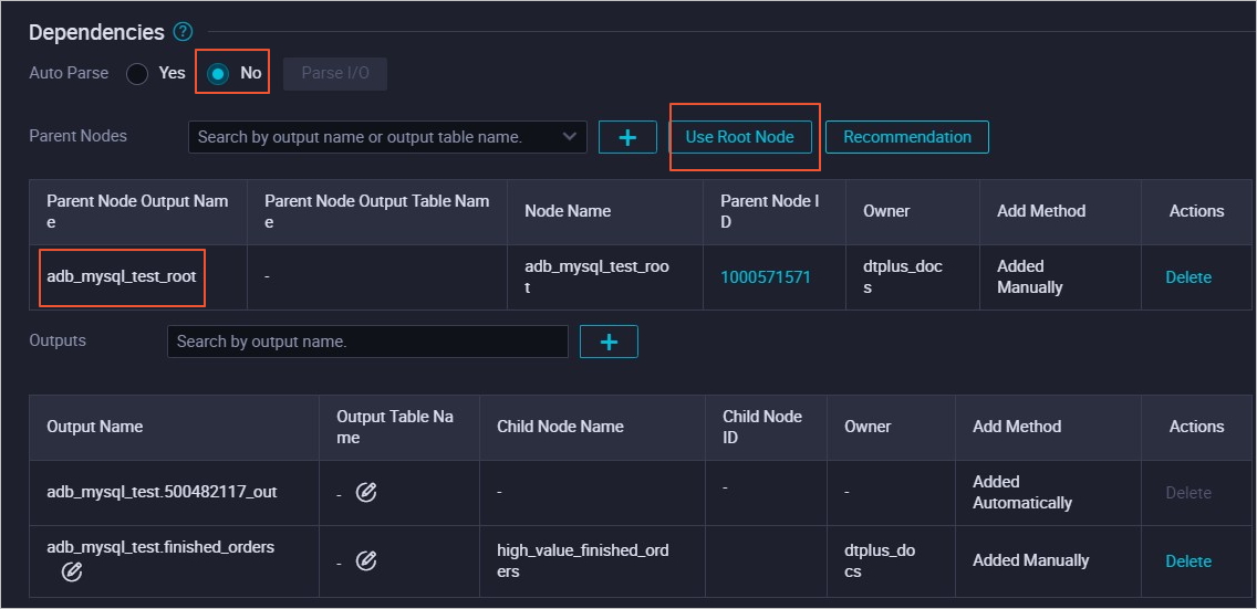 Configure task dependency 2