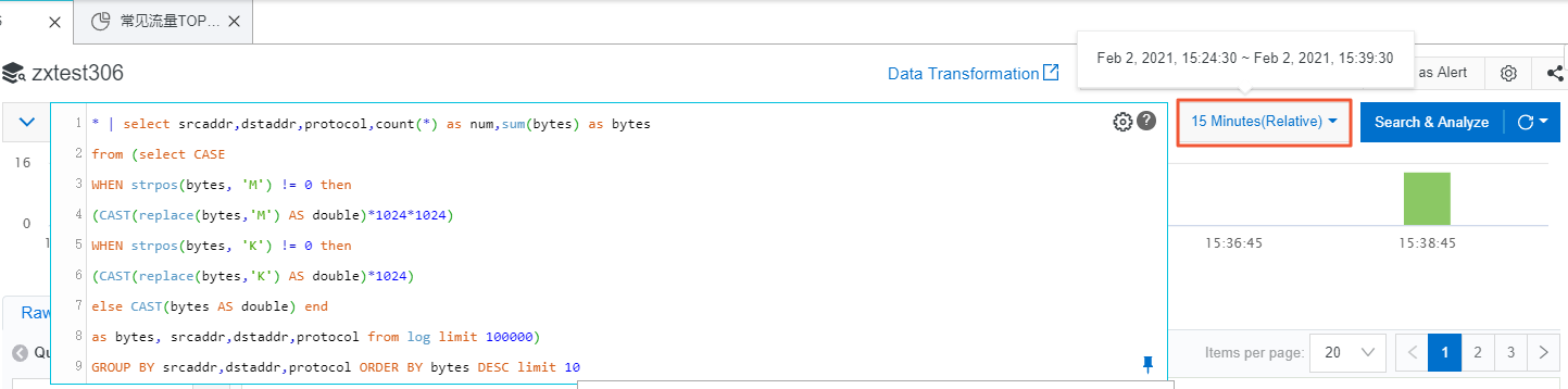 Query and analyze data