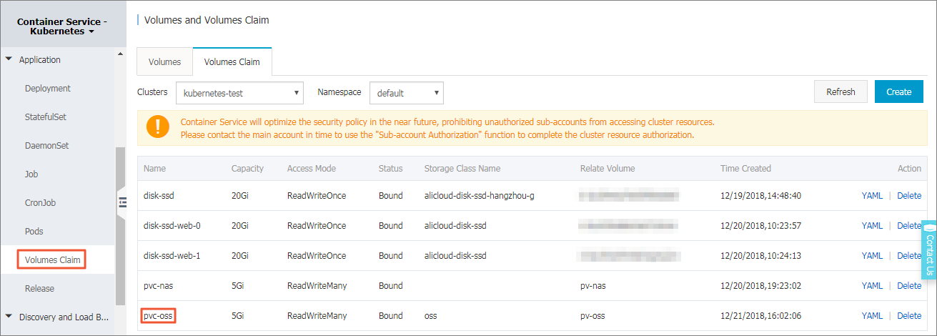 Persistent Volume Claims
