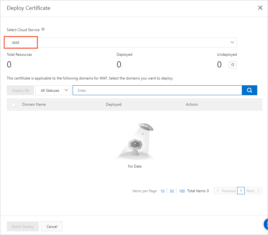 Supported Alibaba Cloud services