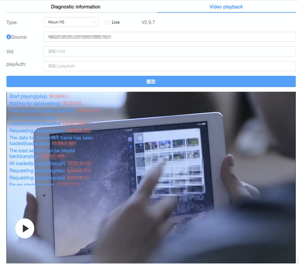 Diagnose a video
