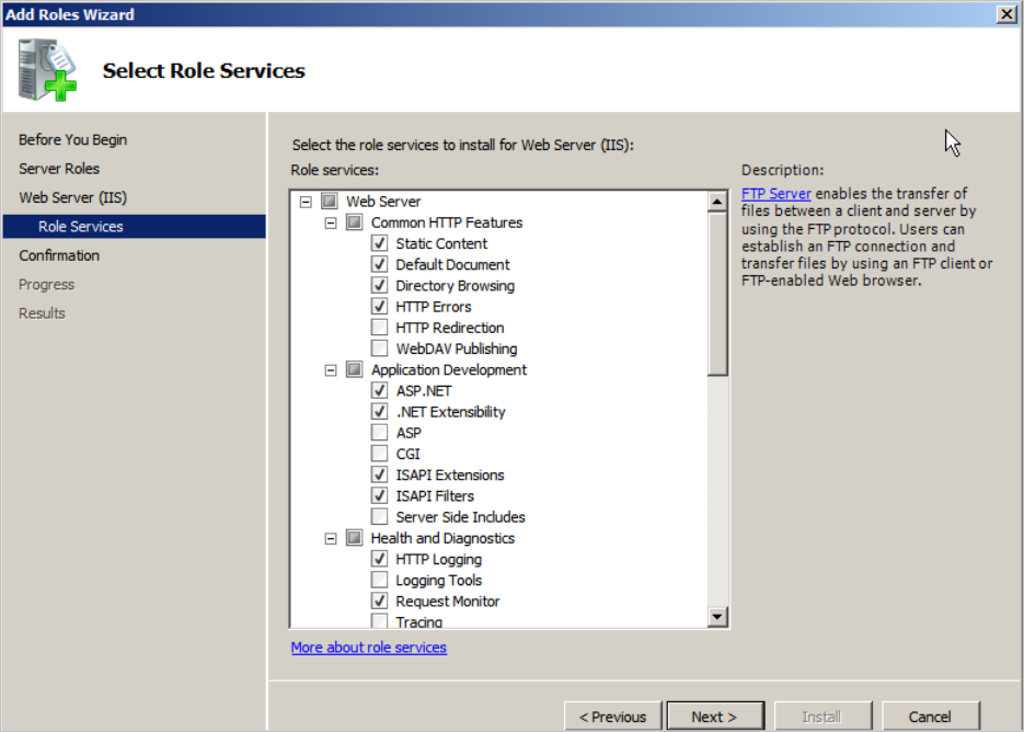Select roles