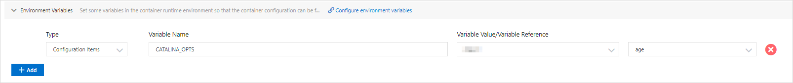 ConfigMap - Environment variable