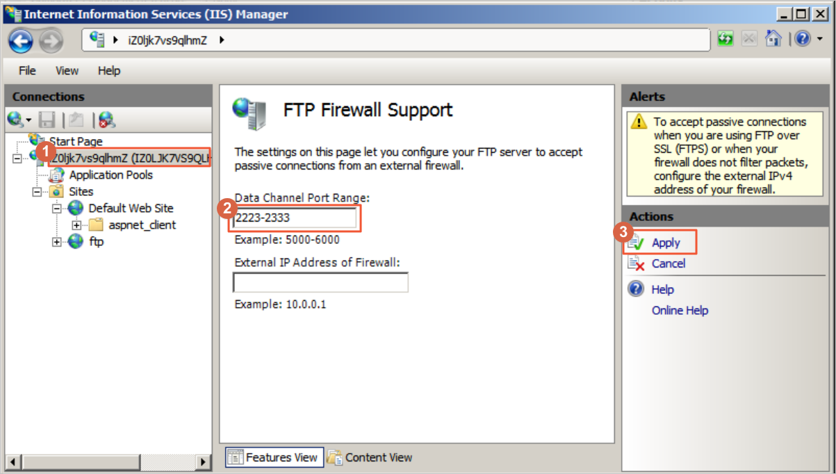 FTP firewall