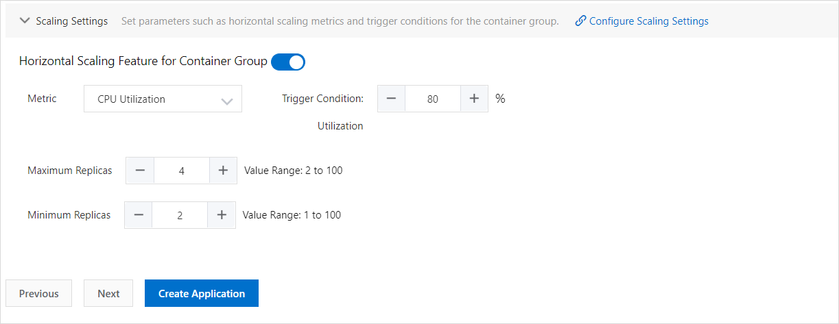 Whether to enable the default Auto Scaling configuration