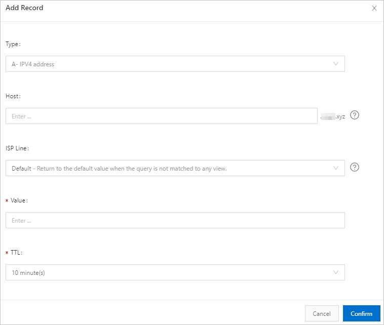 Add a CNAME record