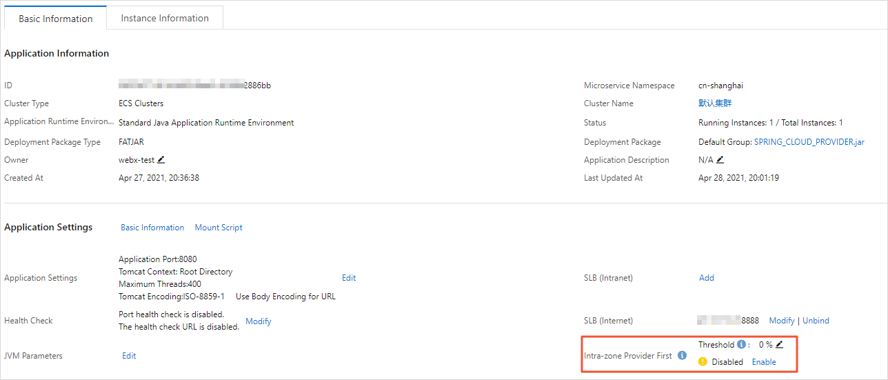 Enable Intra-zone Provider First