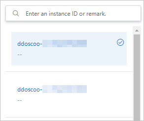 Select an instance