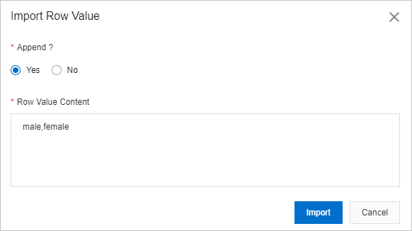 Add row values
