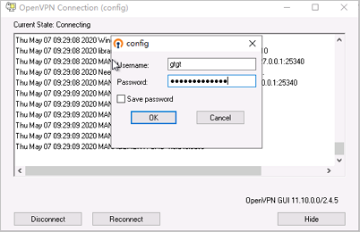 Two-factor authentication for Windows clients