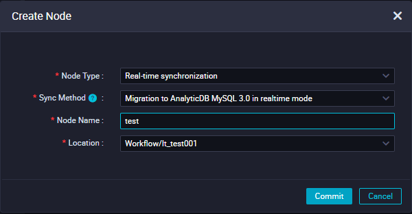 Create a real-time data synchronization node (synchronize data to Hologres)