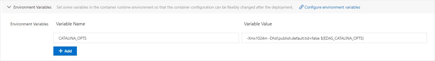 Environment variable 1