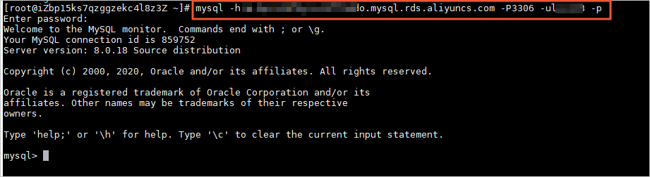 CLI-based connection