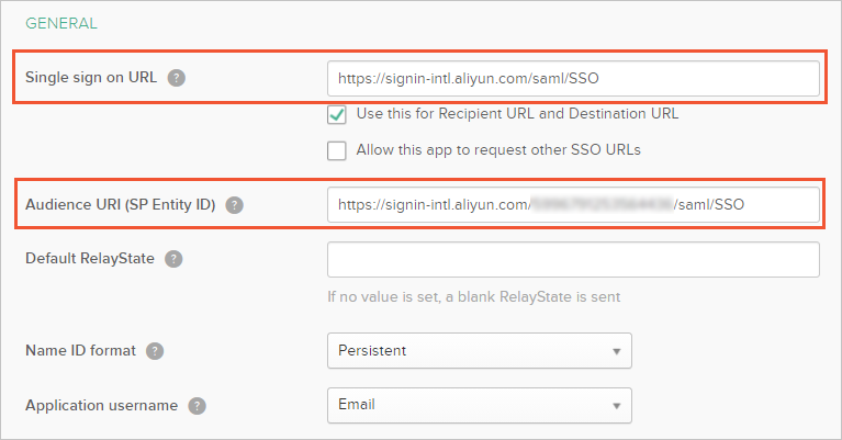 Configure SAML