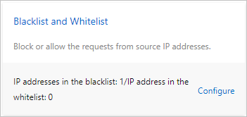 Blacklist and Whitelist 
