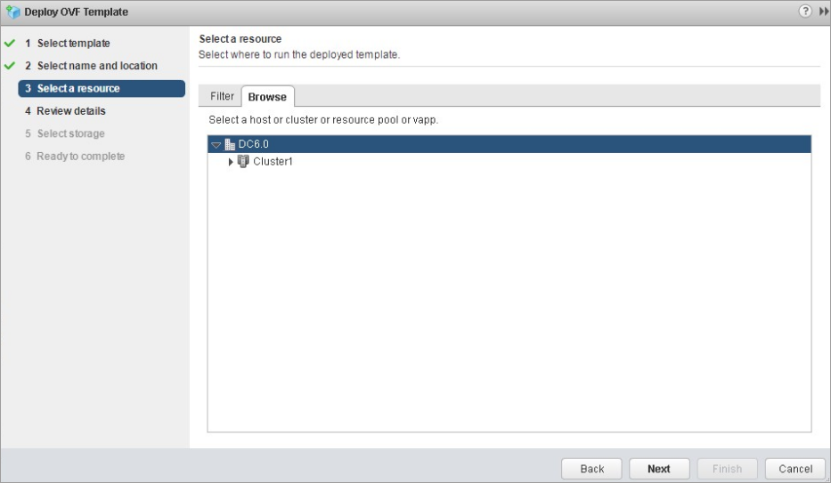 Select a resource