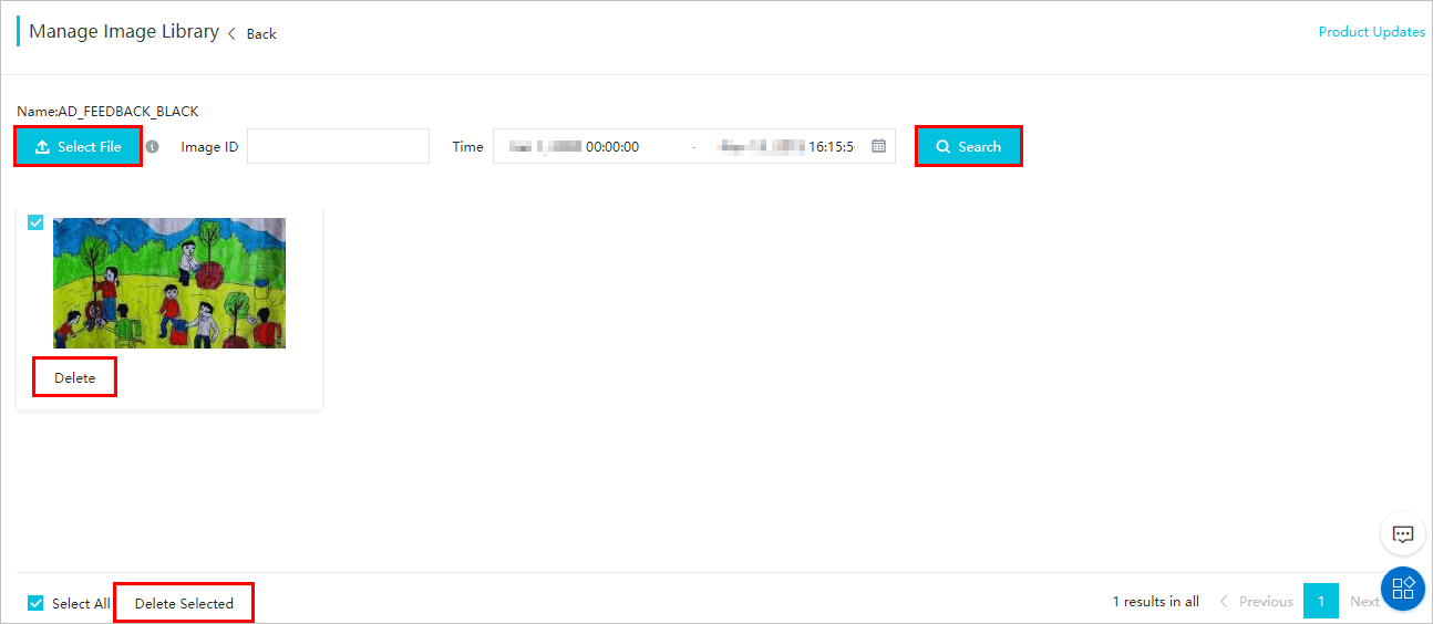 Manage images