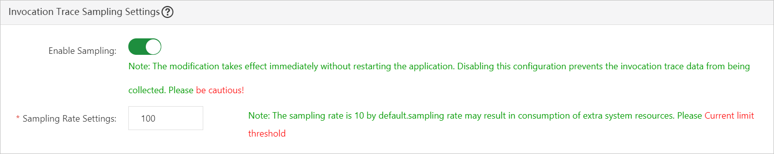 Chain sampling