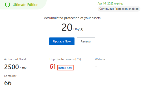 Install the Security Center agent