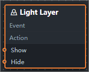 Light layer parameters in the blueprint editor