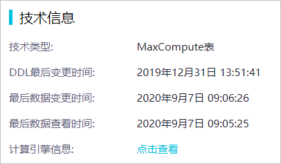 表技术信息