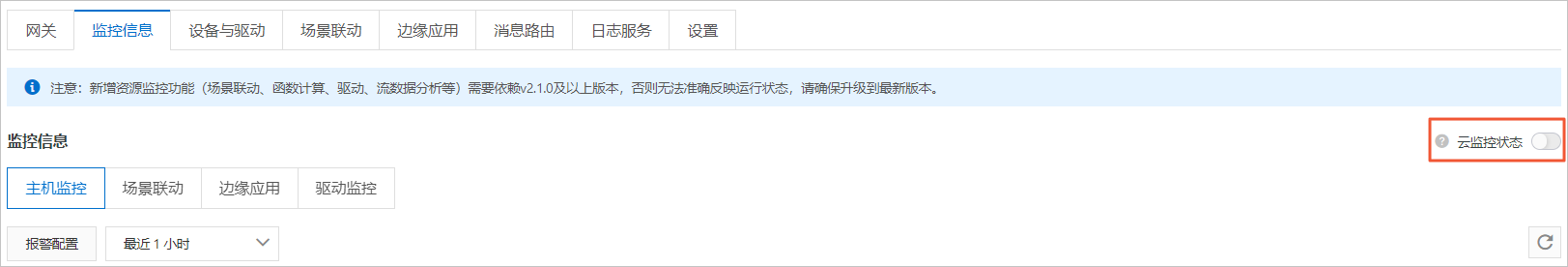 打开云监控