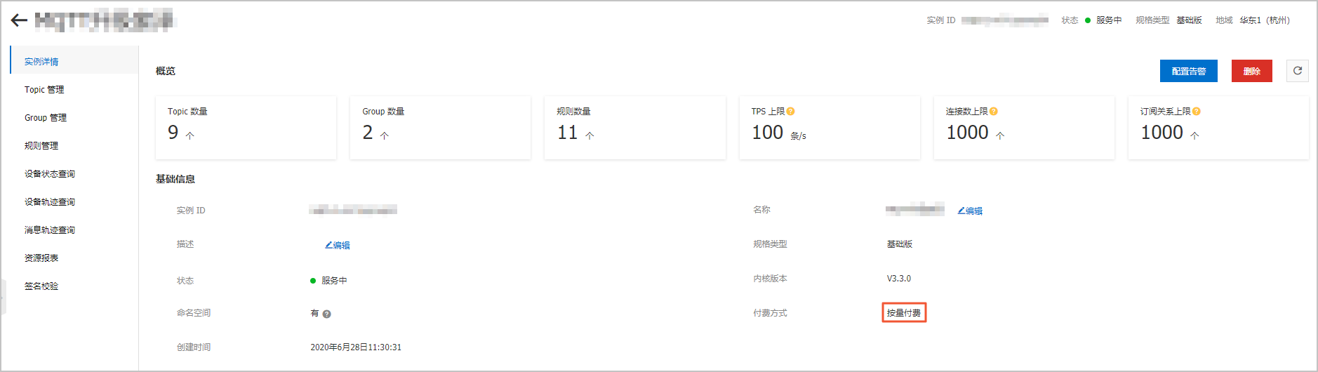 按量付费