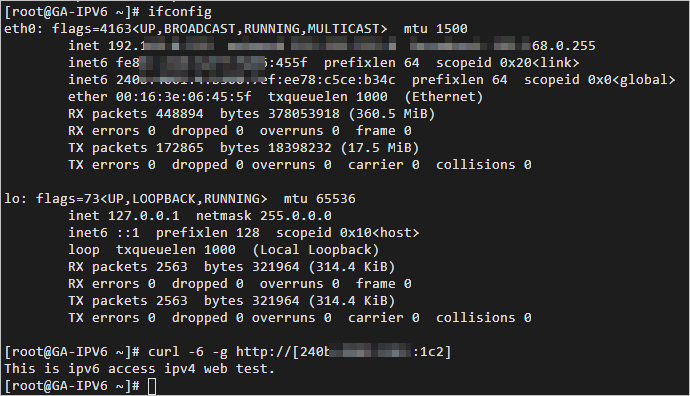 实现IPV6转换